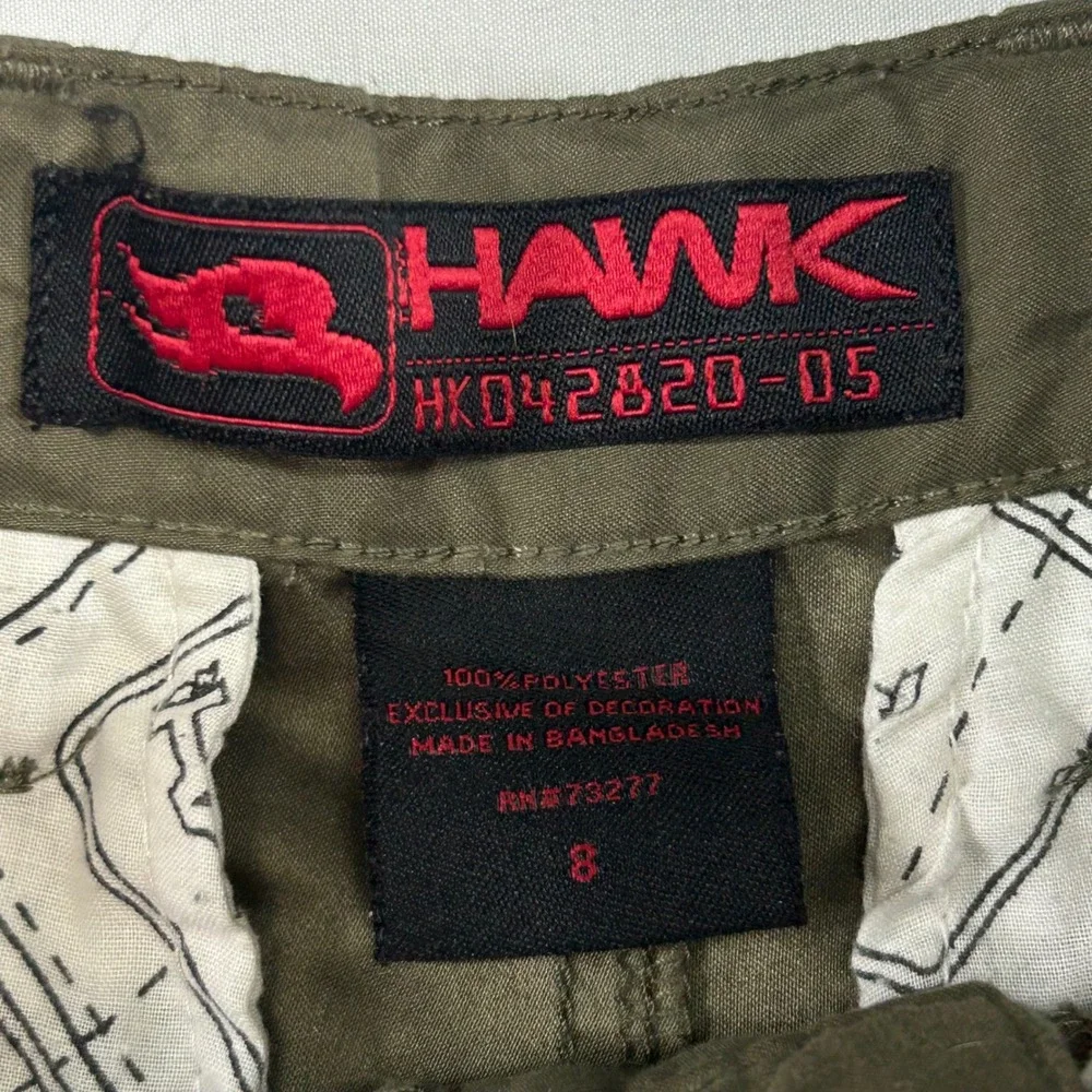 Tony Hawk Boys Olive Green Cargo Shorts Size 8 HK042820-05 Skater Utility